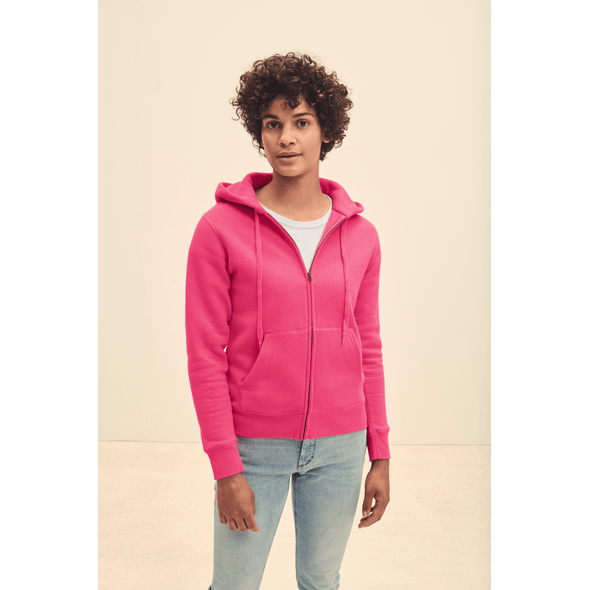 Fruit of the Loom | Premium sweatshirtjack met capuchon voor dames (62-118-0) Fruit of the Loom | Premium sweatshirtjack met capuchon voor dames (62-118-0)
